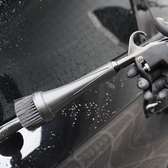SPTA Car Cleaning Gun, Car Blow Gun Trumpet Head High Pressure Dryer Blow Gun, Car Cleaning Air Gun Kit, Vortex Air Cleaning Tool for Quickly Blasts Dirt and Dust from Surface