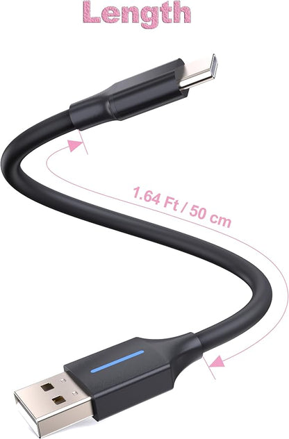 2-in-1 A/C Motorcycle Headset Bypass Cable for CarPlay Activation | Enable CarPlay Without Bluetooth Headset on GoldWing 2018-2024, Black/6",More Stable&Safer Than Passthrough Adapter