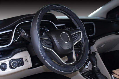Mayco Bell 2019 New Microfiber Leather Car Extra Large Steering Wheel Cover for Big Trucks (17.5-18'', Gray)