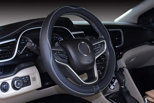 Mayco Bell 2019 New Microfiber Leather Car Extra Large Steering Wheel Cover for Big Trucks (17.5-18'', Gray)