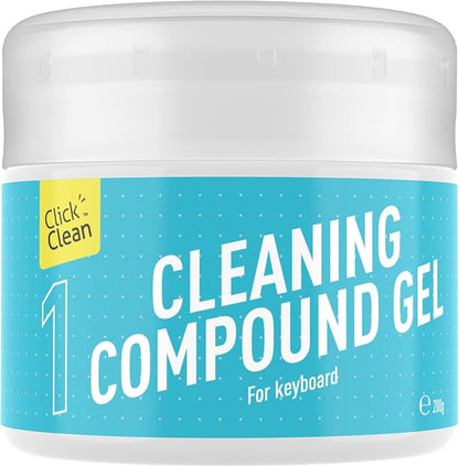 CLICK CLEAN Keyboard Cleaning Gel, 7oz Universal Cleaning Gel for Keyboards Electronics Dust Cleaner for Car, Laptop, Air Vents