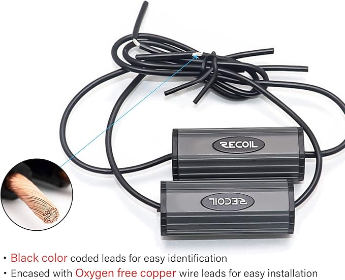 Recoil BB-T Bass Blocks Designed to Protect Car Audio Tweeters, Eliminate Frequencies 0-5.6kHz at 4Ohms, Pair