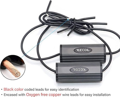 Recoil BB-T Bass Blocks Designed to Protect Car Audio Tweeters, Eliminate Frequencies 0-5.6kHz at 4Ohms, Pair