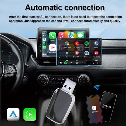 Wireless Carplay Adapter for Lexus RX L 350L 450hL/CT 200h/LC 500 500h/NX 300h, Convert Wired to Plug and Play Android Auto Adapter Car Play Dongle Accessories