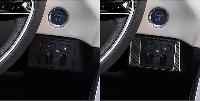 NVCNX Real Premium Carbon Fiber for Toyota Tundra 2022-2026 / Sequoia 2023-2026 2024 2025 Car Dash Trailer Brake Controller Panel Cover Interior Trim Accessories Thick Overlay Sticker Decal 1PC