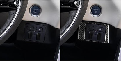 NVCNX Real Premium Carbon Fiber for Toyota Tundra 2022-2026 / Sequoia 2023-2026 2024 2025 Car Dash Trailer Brake Controller Panel Cover Interior Trim Accessories Thick Overlay Sticker Decal 1PC