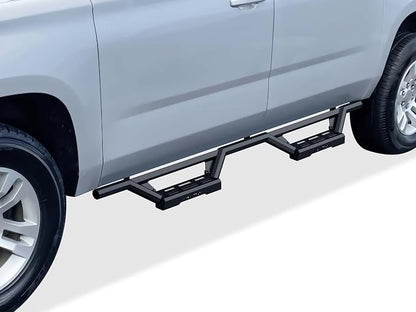 APS Drop Steps Running Boards Compatible with Suburban Yukon XL 2005-2020 (Exclude Z71 Hybrid) & Avalanche 03-13 (Without Body Cladding) | Stainless Steel Side Steps | 5-Year Warranty