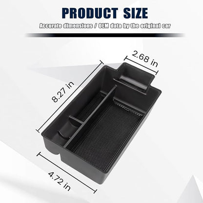 Center Console Organizer Compatible with Nissan Rogue 2021 2022 2023 2024 2025 2026 Armrest Storage Box Insert Tray Interior Secondary Accessories(Armrest Storage Tray)