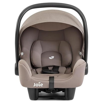 Joie Baby, Rue Lightweight Infant Car Seat & Anti-Rebound Base, Side-Impact Protection, 5-Point Harness, and UPF 50+ Canopy for Newborns and Infants (Mocha)