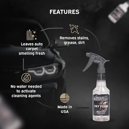 LANE'S Carpet Cleaner Spray- Carpet Cleaner Foam, Removes Odor, Fights Tough Dirt and Stains, Professional Grade Cleaning Spray- 32 Oz