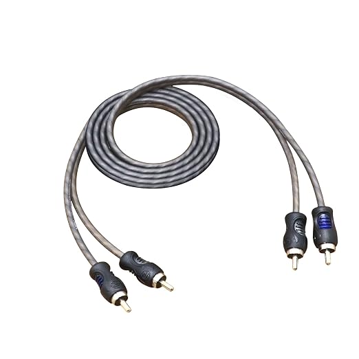 RECOIL RCI23 100% Oxygen Free Copper 3ft 2-Channel RCA Audio Cable, Twisted Pair with Noise Reduction