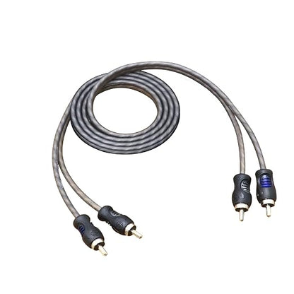 RECOIL RCI23 100% Oxygen Free Copper 3ft 2-Channel RCA Audio Cable, Twisted Pair with Noise Reduction