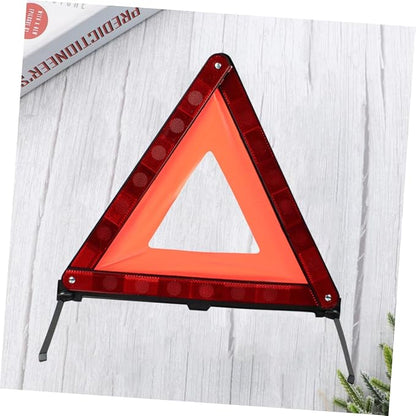 Healifty 1pc Car Safety Triangle Warning Sign Roadside Hazard Alert Road Safety Kit Triangle Road Sign for Vehicle
