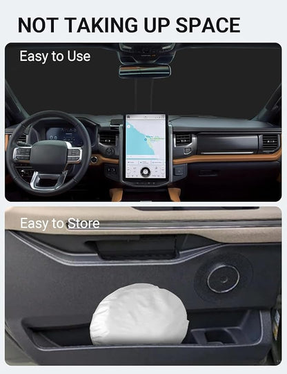 Proadsy 2026 Upgrade Front Windshield Sun Shade Foldable Sunshade Protector Custom Fit 2018-2024 Ford Expedition Accessories