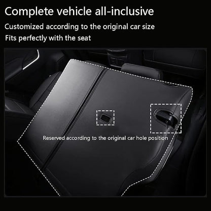 CocheFamilia Custom Fit Corolla Car Seat Covers for Select 2020 2021 2022 Toyota Corolla Hybird LE & 2023 Hybrid XLE - Full Set,Leather (Black and Grey)