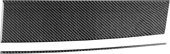 Premium Carbon Fiber Compatible with Ford Edge 2011-2014 2012 2013 SEL/Limited/SE/Sport Accessories Car Co-Pilot Storage Box Upper Trim Panel Cover Interior Trim Sticker Decal Black 2PCS