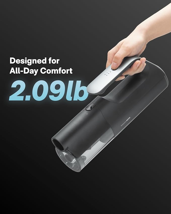 HOTO BlowVac™ Handheld Vacuum Cordless, Car Vacuum Cleaner with 23000Pa High Power, 3 Suction Modes, Electric Compressed Air Duster Blower for Car Interior, Home, Outdoor