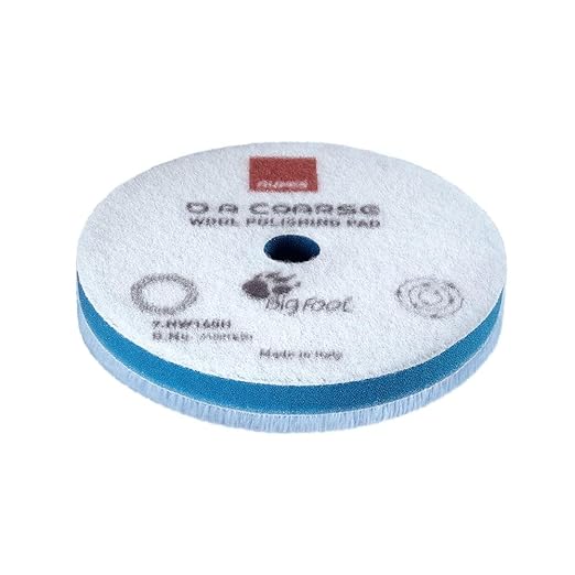 9.NW160H Blue Wool Polishing Pad, Precision Pro Coarse - Ø 160mm Single Pad