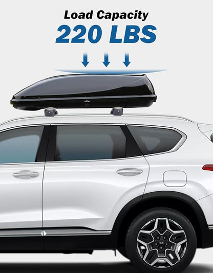JOYTUTUS Lockable Roof Rack Cross Bars Compatible with Hyundai Santa Fe 2019-2023, Heavy Duty Aluminum Car Crossbar for Roof Basket Cargo Bag Kayak Bike Skiboard Luggage Rack