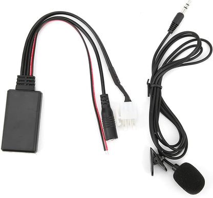 DC 12V Car Audio Cable AUX Bluetooth 5.0 Adapter, Auto Audio Adapter Replacement for Honda Goldwing GL1800