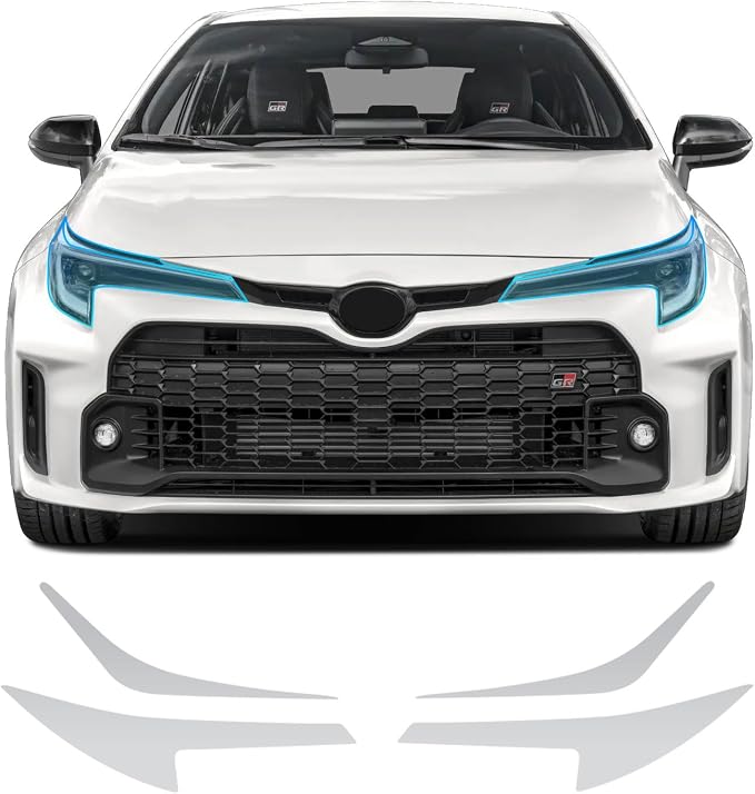 for Toyota Corolla GR 2023-2024 TPU Clear 9Mil Pre-Cut Paint Protection Film Car Vinyl Wrap,PPF Transparent Protective Anti-Scratch Self Adhesive Waterproof Car Wrap Film,for Headlight