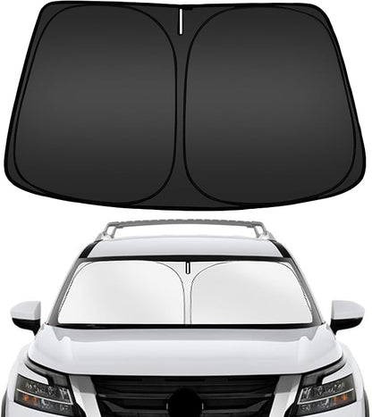 ARISMOTOR Windshield Sun Shade for N-issan Pathfinder 2022-2025 2026, Custom Fit Foldable Front Window Sunshade Sun Visor Protector, Block UV Rays Keep Your Car Cooler
