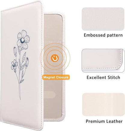 CoBak Car Registration and Insurance Holder - Vehicle Glove Box Car Organizer,Auto Truck Comparment Accessories Case with Magnetic Closure for Essential Document,Driver License,Cards