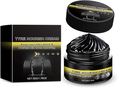 Car Detailing Cream High Efficiency Auto Care Cream Revitalizes Faux Leather & Tires for Long Lasting Shines Faux Leather Restorer