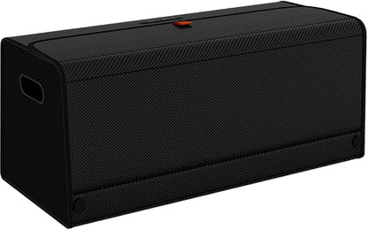 GMQ Car Trunk Organizer for SUV,Car Organizers and Storage with Collapsible Storage, Magnetic Lid Large Capacity for SUV, Truck, MPV (Carbon Black, XXL-29.5×13×12.5 IN)