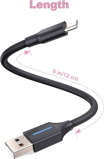 2-in-1 A/C Motorcycle Headset Bypass Cable for CarPlay Activation | Enable CarPlay Without Bluetooth Headset on GoldWing 2018-2024, Black/6",More Stable&Safer Than Passthrough Adapter