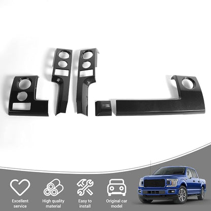 for F150 Interior Trim Kit Carbon Fiber, Dashboard Panel Cover Trim & Headlight Switch Bezel Cover Trim for Ford F150 2009-2014 Carbon Fiber Interior Accessories 5pcs