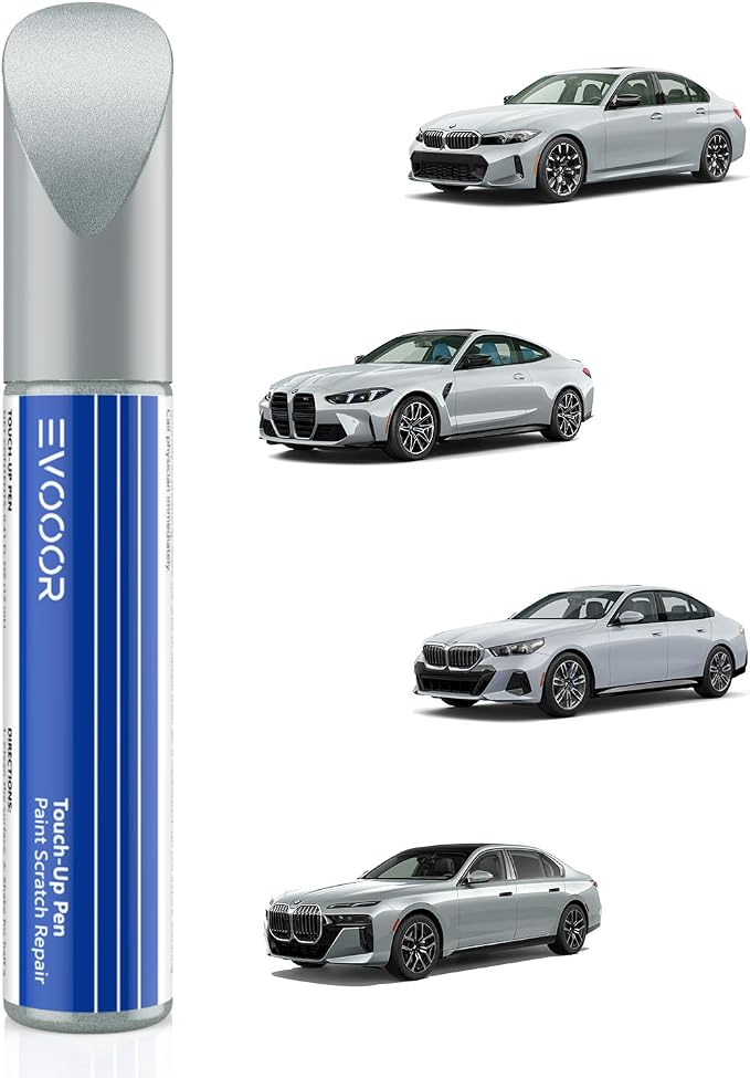 Touch Up Paint For BMW, Automotive Black Car Paint Pen Scratch Repair (Brooklyn Gray Metallic(C4P))