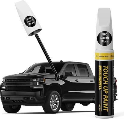 (Mosaic Black(GB0) Car Touch Up Paint for GMC,Car Paint Scratch Repair Kit,2 in 1 Premium Scratch Remover Pen with Exact Color-Matched