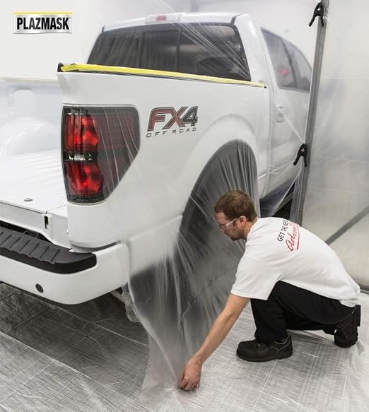 Pre-Taped Masking Film, 9-Feet X 65-Feet