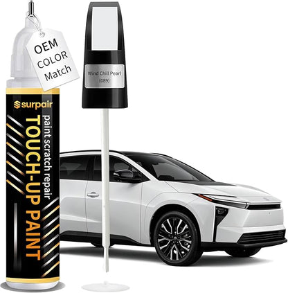 Wind Chill Pearl 089 Touch up Paint for Toyota OEM Color Match Car Scratch Repair Kit for Nicks & Chips Scratches Quick & Easy Paint Fix 2-In-1 Car Scratch Remover Pen