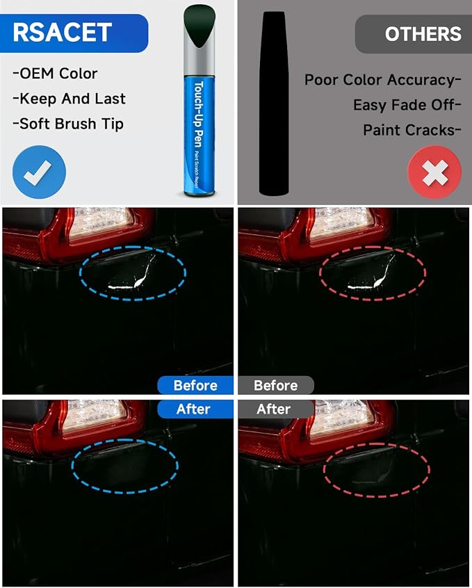 Touch Up Paint Compatible with Jeep Exact Match Touch Up Paint Car Scratch Repair (Forest Green Pearlcoat(PG8/SG8))