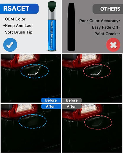 Touch Up Paint Compatible with Jeep Exact Match Touch Up Paint Car Scratch Repair (Forest Green Pearlcoat(PG8/SG8))
