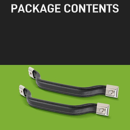 55009801K Front Interior Door Handle Pull Strap Kit | Compatible with Jeep Wrangler YJ 1987-1995 Black Left Driver and Right Passenger Side Pack of 2