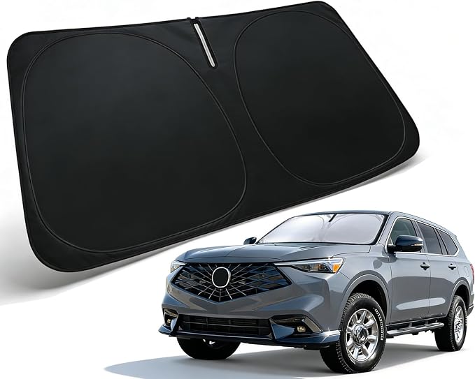 Windshield Sun Shade for 2025 2026 Acura ADX Accessories, Car Front Window Sun Visor Protector & Heat Shield | 240T Sunshade Protection Blocks UV Rays Keep Your Car Cooler