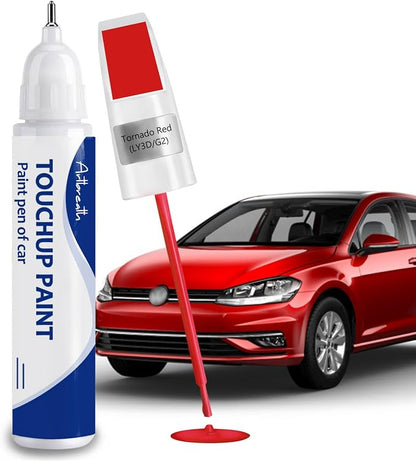 Tornado Red(LY3D/G2) Touch Up Paint for Volkswagen-Exact Match–Chips and Nicks Car Paint Scratch Repair Kit Automotive Paint Pen for Atlas/Beetle/CC/EOS/Golf/GTI/Jetta/Passat/Tiguan