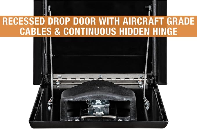 Buyers Products 1703310 Black Steel Underbody Truck Tool Box – 15 x 10 x 15 Inch - Truck Bed & Underbelly RV Storage Box, Locking T-Latch, Weather-Resistant, Heavy-Duty Flatbed Job Box, Made in USA