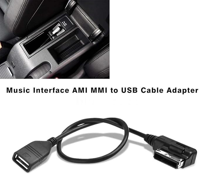 AMI to USB Adapter for Audi MMI 3G, MDI AUX Cable for VW A4 A6 Q5 Q7