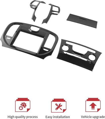 JeCar 5pcs Carbon Fiber Interior Trim Kit Interior Accessories for 2011-2014 Chrysler 300/300C
