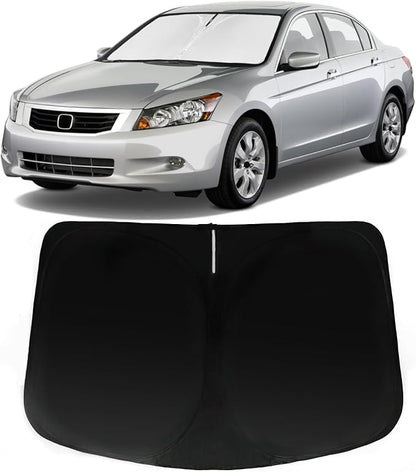 Windshield Sun Shade for Honda Accord 2008-2012, Car Front Window Sunshade with 240T Sun Visor Protector Blocks UV Rays Heat Sun Shield Accessories
