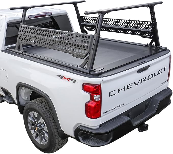 Syneticusa MR Retractable Truck Bed Cover with Rack Panels for Ford F-150 2004–2026 | 6’7” (78.9”) Bed | Aluminum Hard Retractable Tonneau Cover | One-Person Installable | Waterproof, Low-Profile