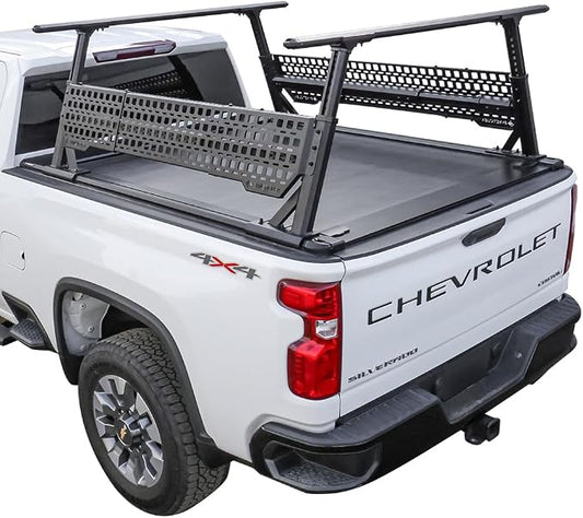 Syneticusa MR Retractable Truck Bed Cover with Rack Panels for Ford F-150 2004–2026 | 6’7” (78.9”) Bed | Aluminum Hard Retractable Tonneau Cover | One-Person Installable | Waterproof, Low-Profile