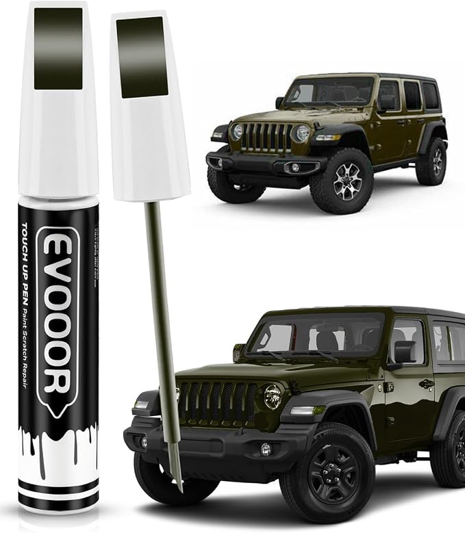 PGG Sarge Green Touch Up Paint Compatible with JeepExact Match 2 in 1 Touch up Paint for Chips and Nicks Repair