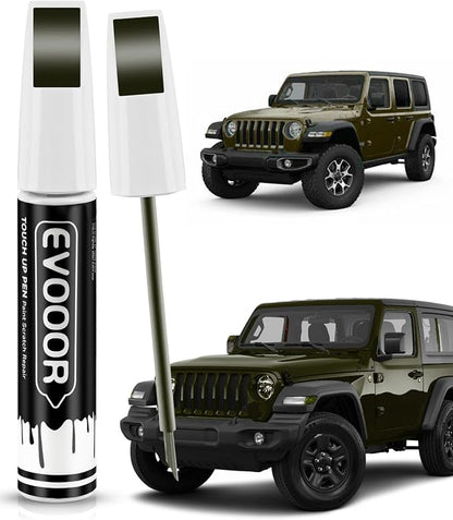PGG Sarge Green Touch Up Paint Compatible with JeepExact Match 2 in 1 Touch up Paint for Chips and Nicks Repair