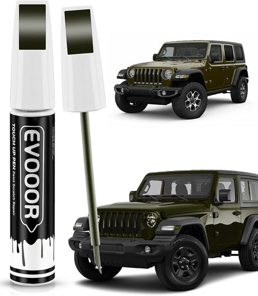 PGG Sarge Green Touch Up Paint Compatible with JeepExact Match 2 in 1 Touch up Paint for Chips and Nicks Repair