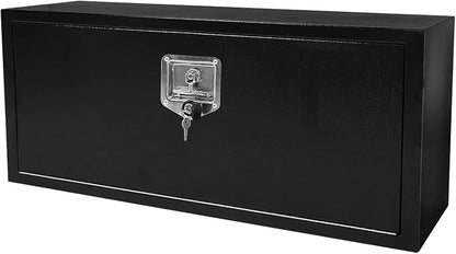 36 Inch Steel Underbody Truck Tool Box with T-Handle Lock Latch, Truck Storage Organizer for Organization and Storage, Job Tool Chest, 36"x 14"x 16" Inch